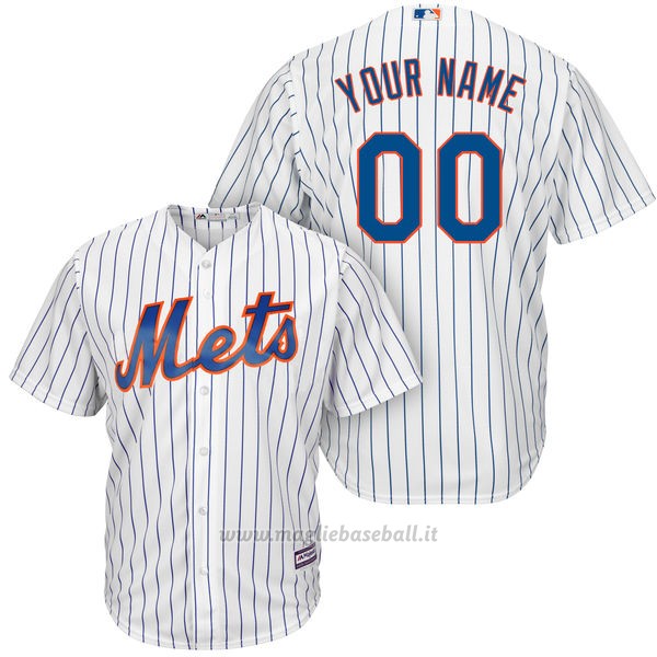 Maglia New York Mets Personalizzate Bianco